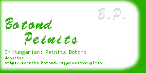 botond peinits business card